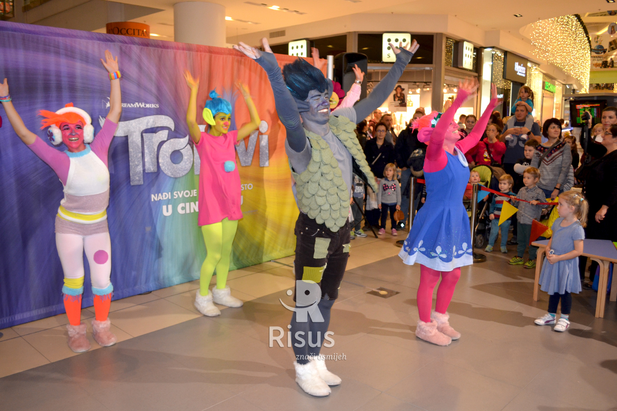 Risus event - promocija filma Trolovi u suradnji sa Blitz Film & Video na 6. rođendanu Arena centra