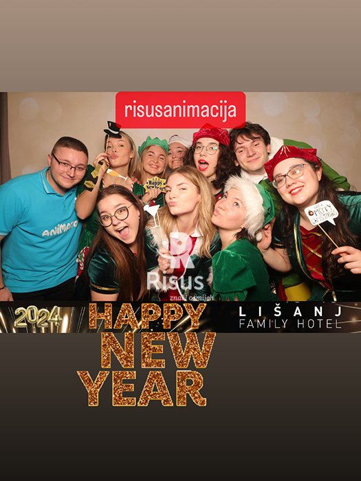 animacija za božić u hotelu lišanj_restoran_happy new year_instagram